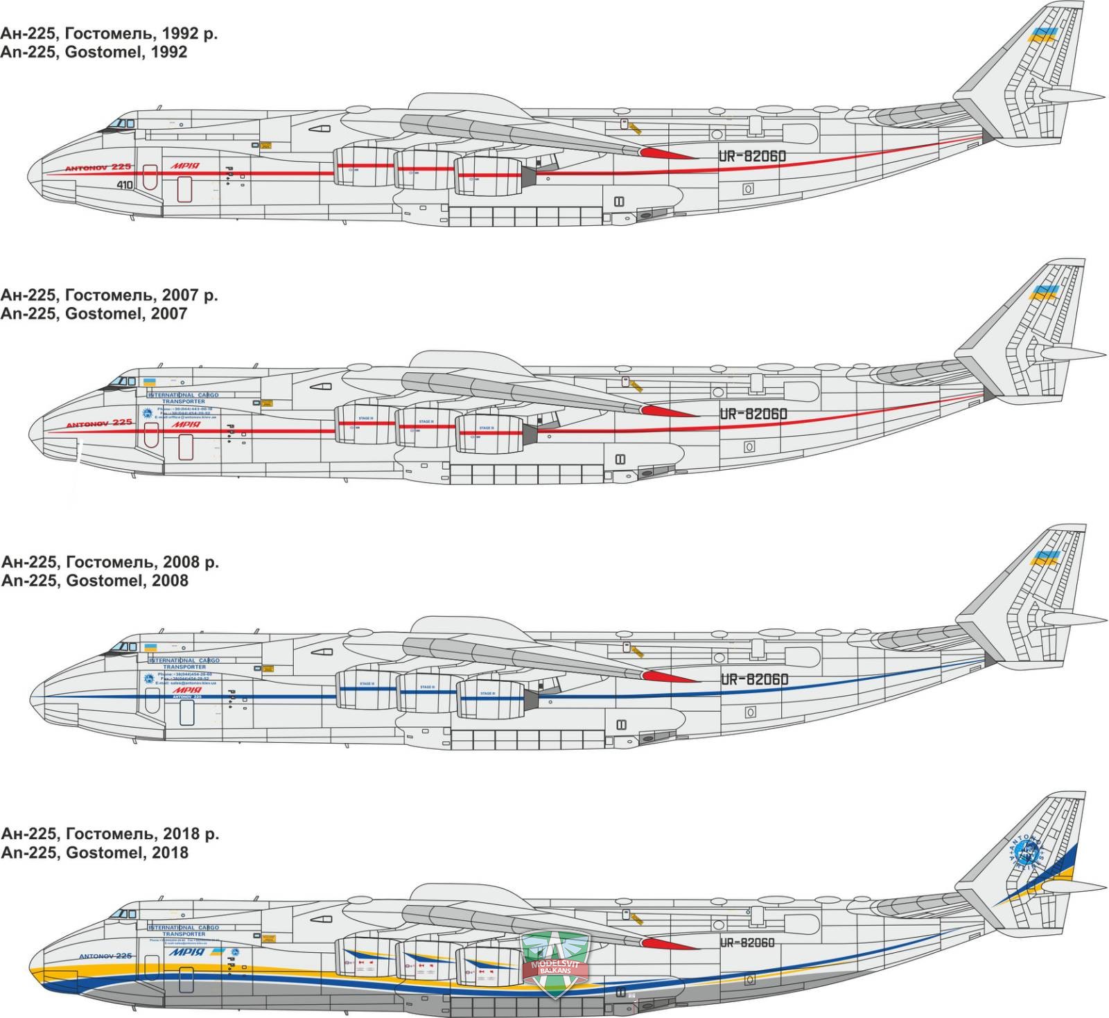 Reskit RS72-0265 An-225 Mriya wheels set for aircraft plastic model 1:72 scale