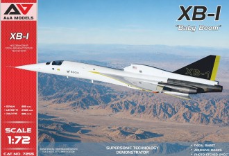 Scale model  XB-1 "Baby Boom" supersonic demonstrator