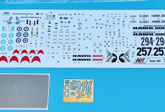 Scale model  Hawk 200 light multirole fighter (reg No: ZJ201)