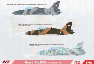 Scale model  Hawk 209 light fighter (Indonesian A.F.)