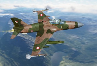Scale model  Hawk 209 light fighter (Indonesian A.F.)