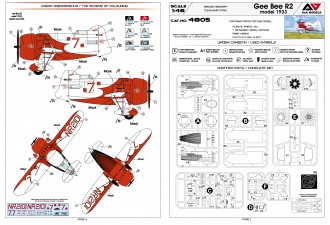 Scale model  Gee Bee R1 (1933 release)